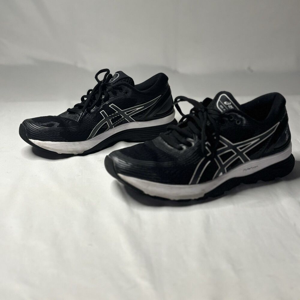 ASICS GEL-Nimbus 21 Black White Running Shoes Women’s Size 9.5 - Picture 3 of 9